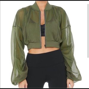 Green Alo yoga jacket